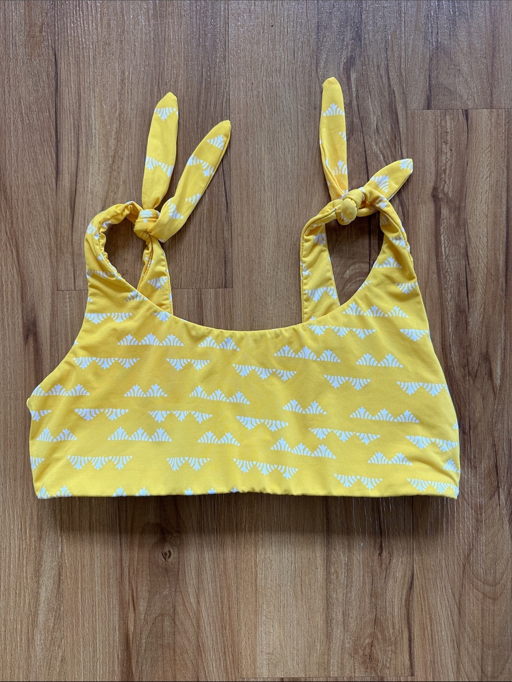 Carve Designs Swim Top - Yellow Knot-Shoulder- medium